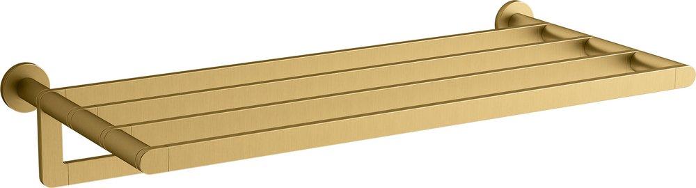 KOHLER Vibrant&reg; Brushed Moderne Brass 24 in. Towel Holder 