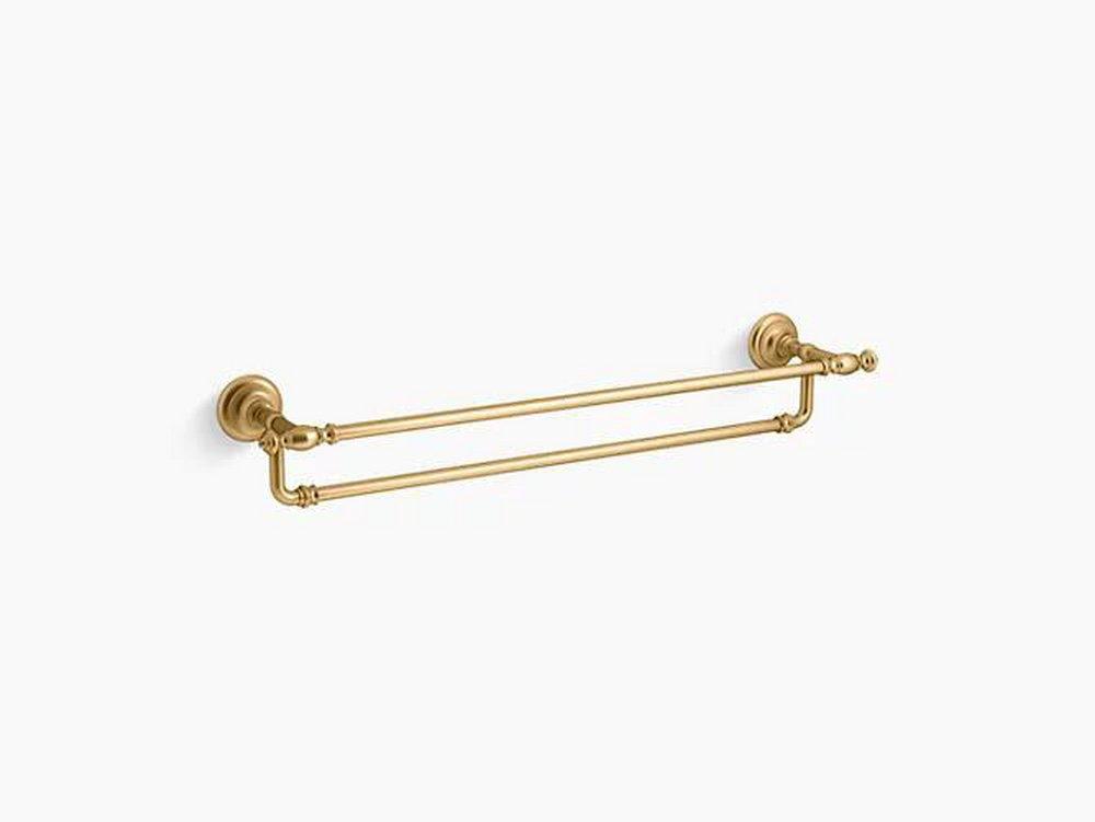KOHLER Vibrant Brushed Moderne Brass 24 in. Towel Bar 