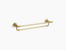 24 in. Towel Bar in Vibrant Brushed Moderne Brass