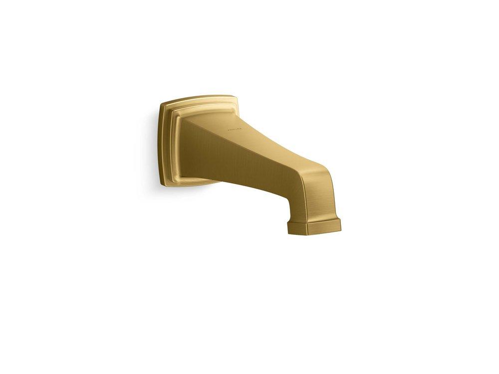 KOHLER Vibrant&reg; Brushed Moderne Brass Slip Metal Tub Spout 