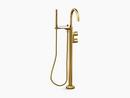 KOHLER Vibrant&reg; Brushed Moderne Brass Single Handle Floor Mount Filler (Trim Only) 