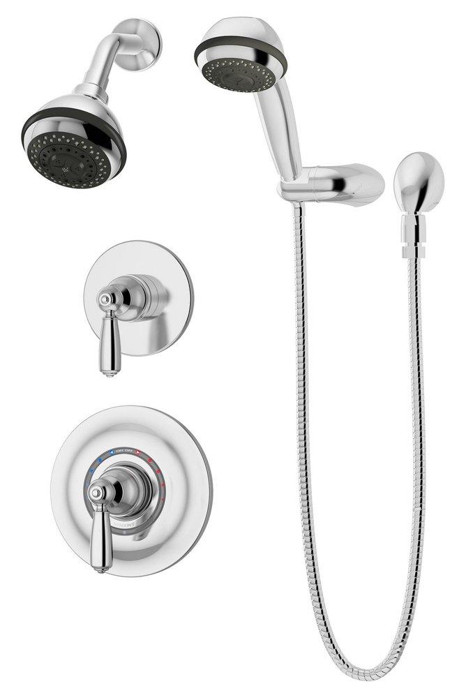 Symmons Industries Polished Chrome Two Handle Multi Function Shower System 
