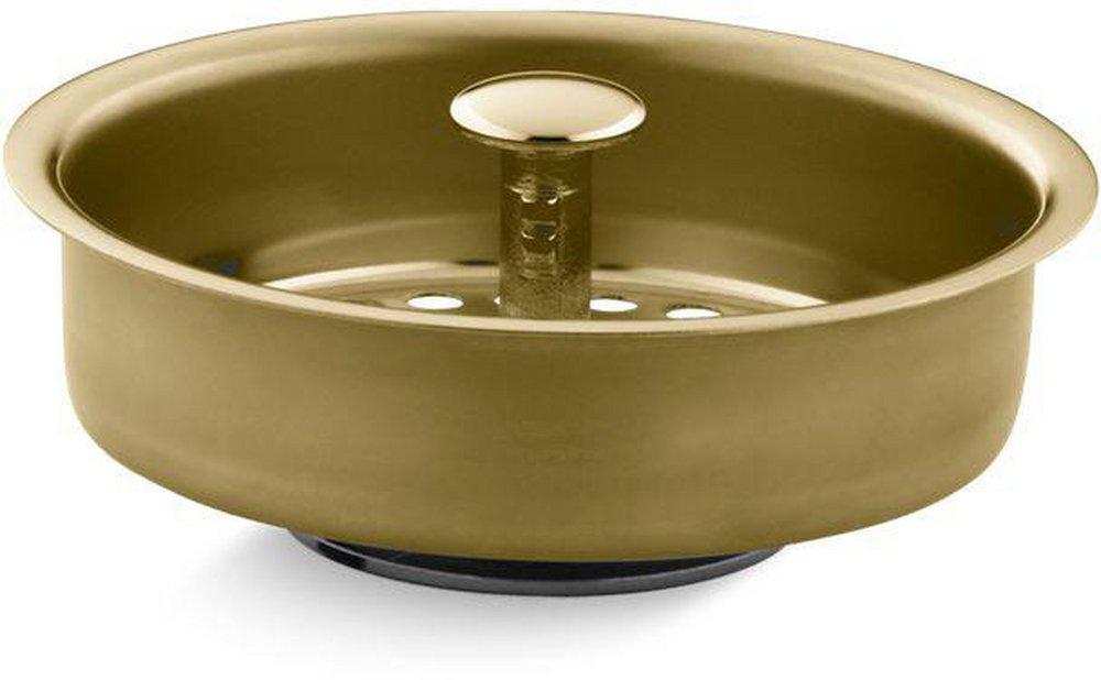 KOHLER Vibrant&reg; Polished Brass Basket Strainer 