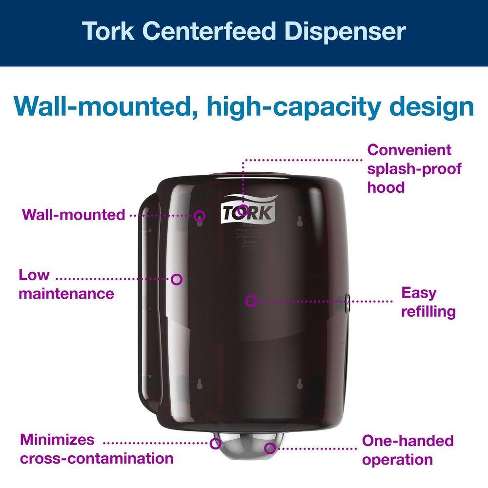 TORK MAXI TWL/WIPER DISPN RED/SMOKE 