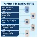 TORK MAXI TWL/WIPER DISPN AQUA/WHIT 