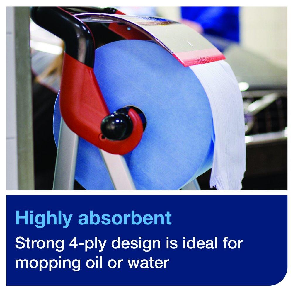 TORK IND WIPR 4-PLY BLUE 2/CA 