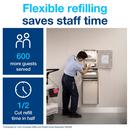 Small Recessed Cabinet Towel Adapter, White, H5 System 