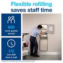 Large Recessed Cabinet Towel Adapter, White, H5 System 