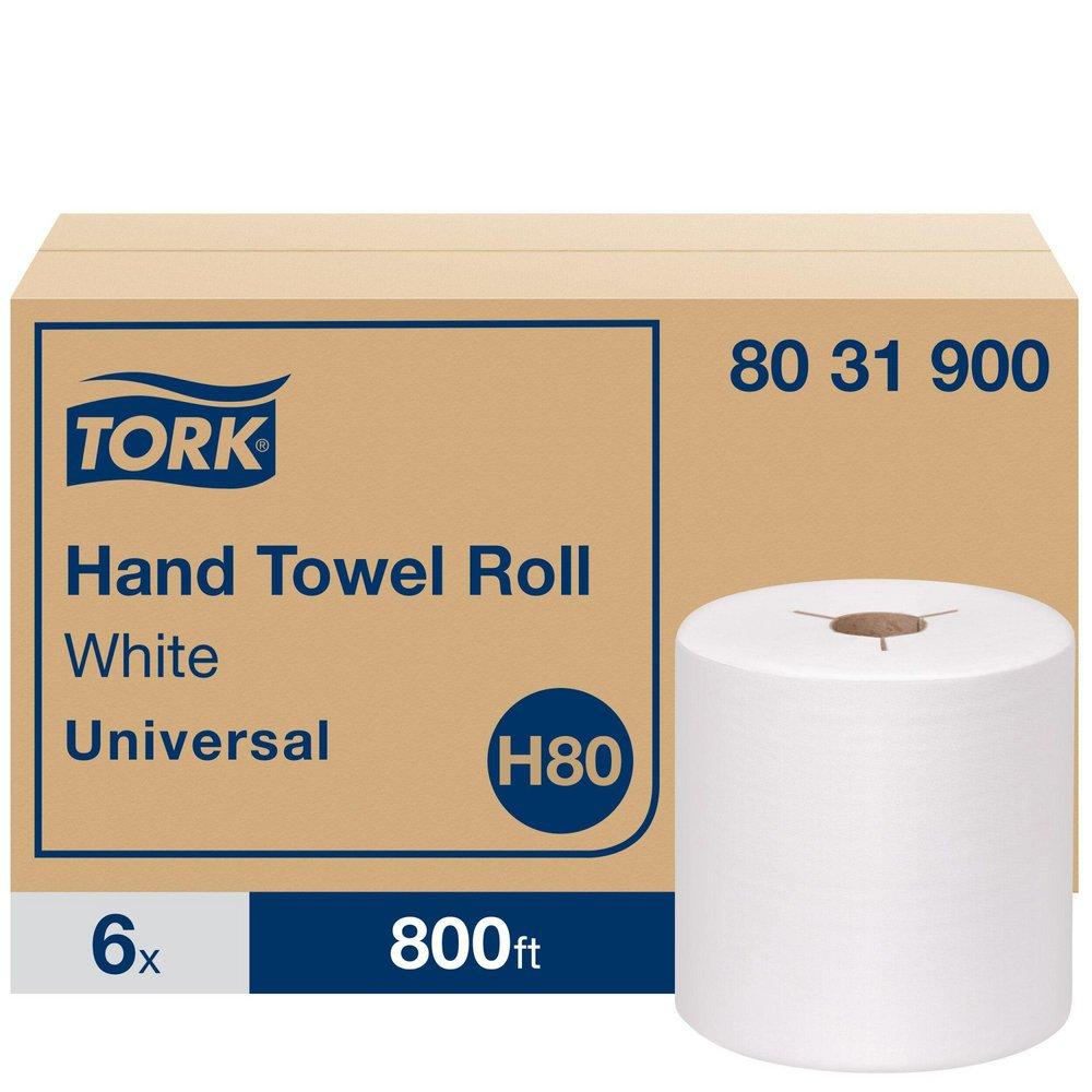 Universal Towel Roll White 1-Ply White 