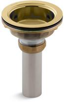 KOHLER Vibrant&reg; Polished Brass Basket Strainer 