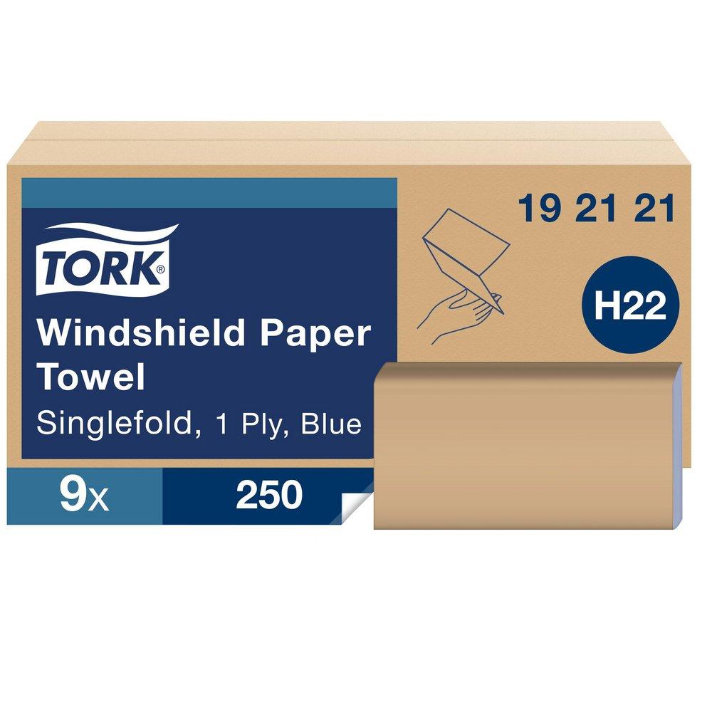 TORK WNDSHLD 1-PLY BLUE 9/CA 