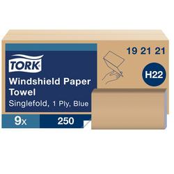 1-Ply Windshield Paper Towel in Blue (Case of 9)