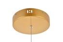 Elegant Lighting Brass 60W 3-Light Integrated LED Pendant 