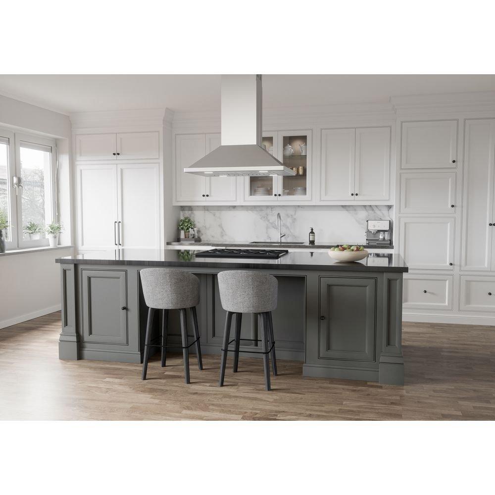 Napoli Connect 90 cm LED Island Hood in Stainless Steel, ACT 