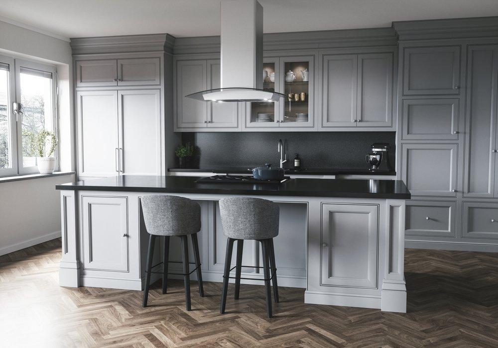 Milano Connect 90 cm LED Island Hood in Stainless Steel & Glass, ACT 