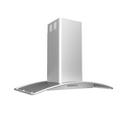 Milano Connect 42 in. LED Island Hood in Stainless Steel, ACT