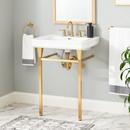 Console Leg in Brushed Gold