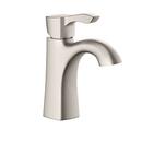Single Handle Monoblock Bathroom Sink Faucet in Brushed Nickel