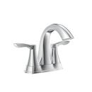 Two Handle Centerset or Minispread Bathroom Sink Faucet in Polished Chrome