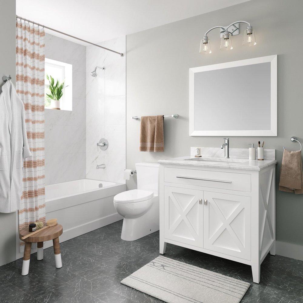 PROFLO® Chrome Single Handle Multi Function Bathtub & Shower Faucet 