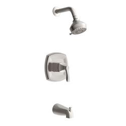 Single Handle Multi Function Bathtub & Shower Faucet in Brushed Nickel (Trim Only)