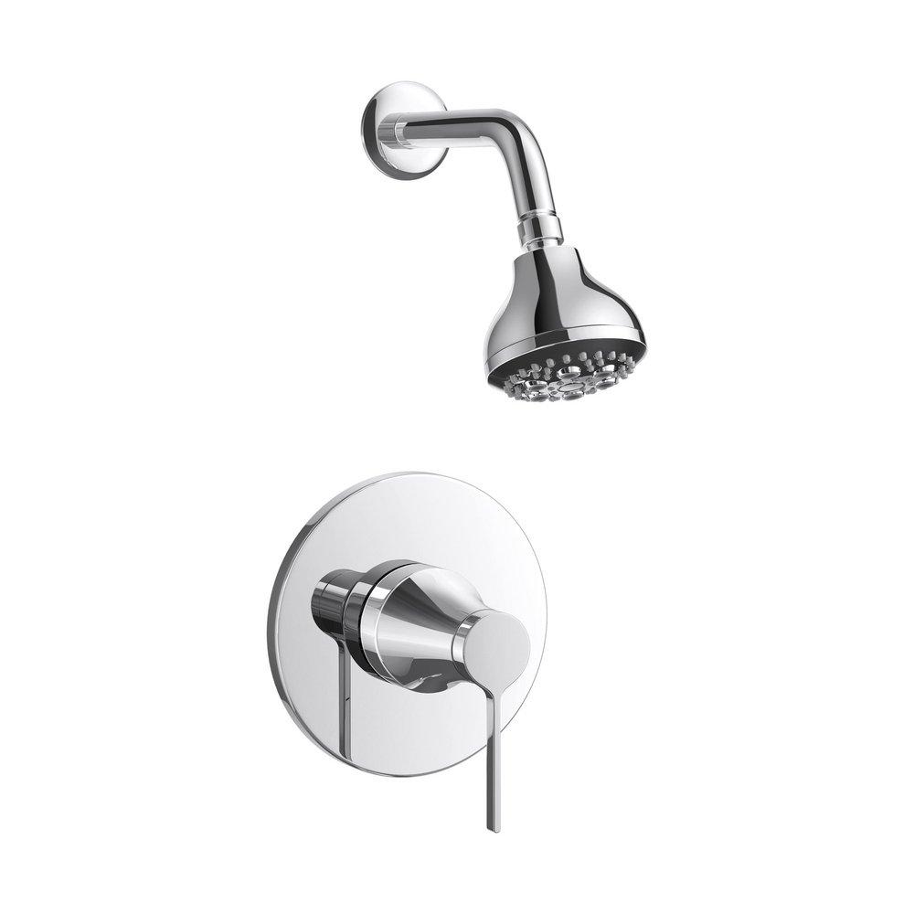 Single Handle Multi Function Shower Faucet in Chrome (Trim Only) 