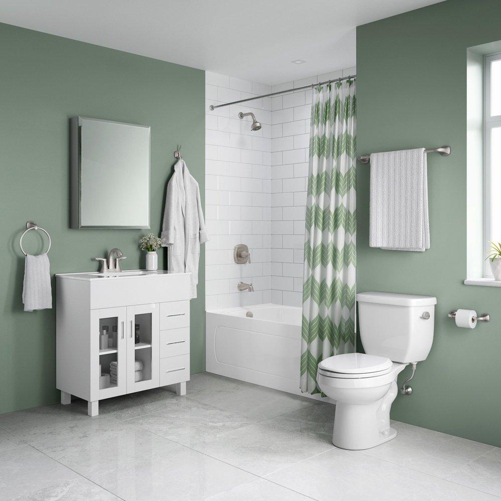 PROFLO&reg; PVD Brushed Nickel Toilet Tissue Holder 