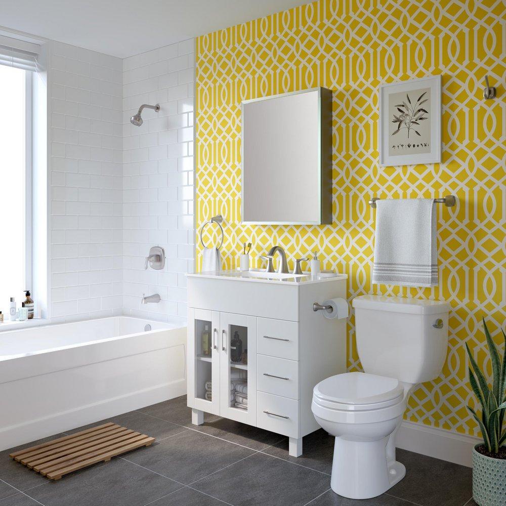 PROFLO&reg; PVD Brushed Nickel Toilet Tissue Holder 