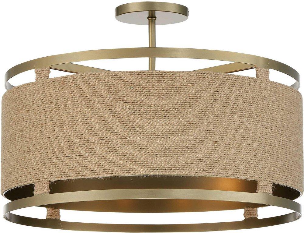 4-Light Semi-Flush Mount Ceiling Fixture 