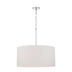 6-Light Chandelier in Polished Nickel