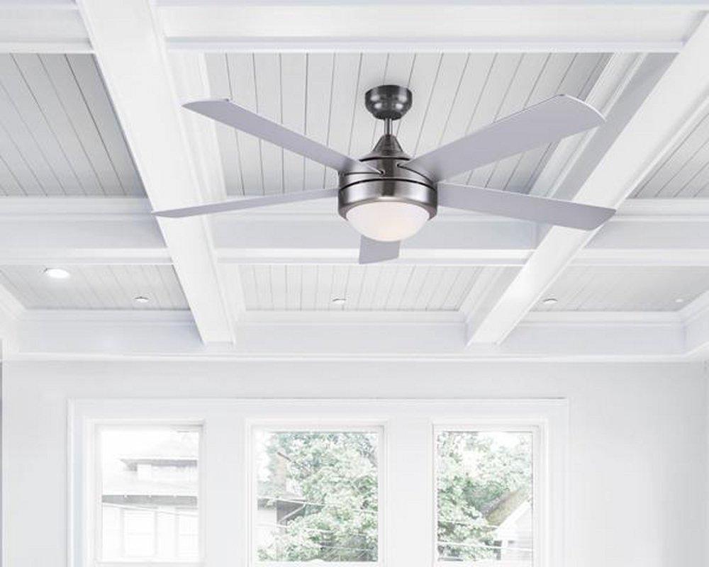 Canarm Ltd Brushed Nickel 52 in. 5-Blade Indoor/Outdoor Ceiling Fan 