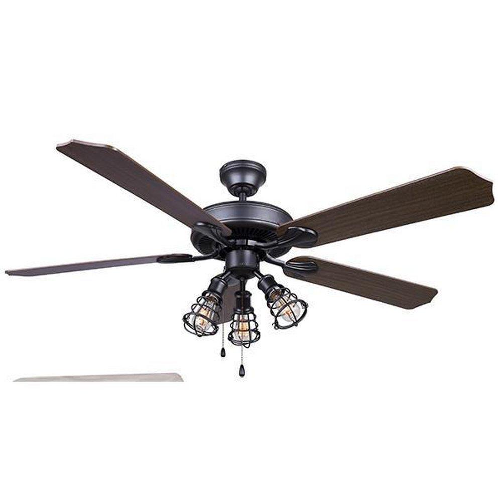 Canarm Ltd Graphite 52 in. 5-Blade Indoor/Outdoor Ceiling Fan 