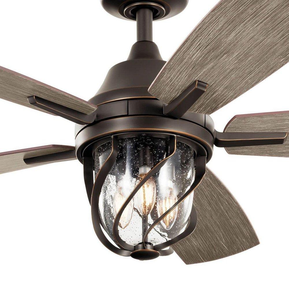 Kichler Lighting Olde Bronze 52 in. 5-Blade Indoor/Outdoor Ceiling Fan 