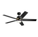 Kichler Lighting Satin Black 52 in. 5-Blade Indoor/Outdoor Ceiling Fan 