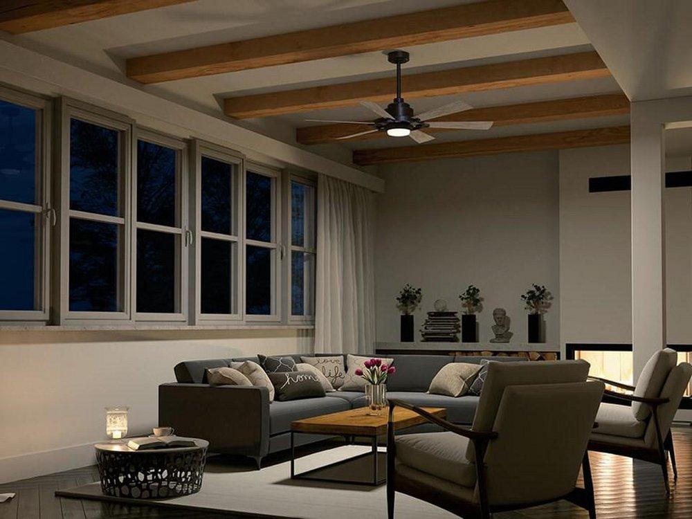 Kichler Lighting Anvil Iron 52 in. 6-Blade Indoor Ceiling Fan 