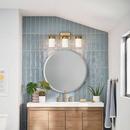 Kichler Lighting Brushed Natural Brass 100W 3-Light Medium E-26 Vanity Fixture 