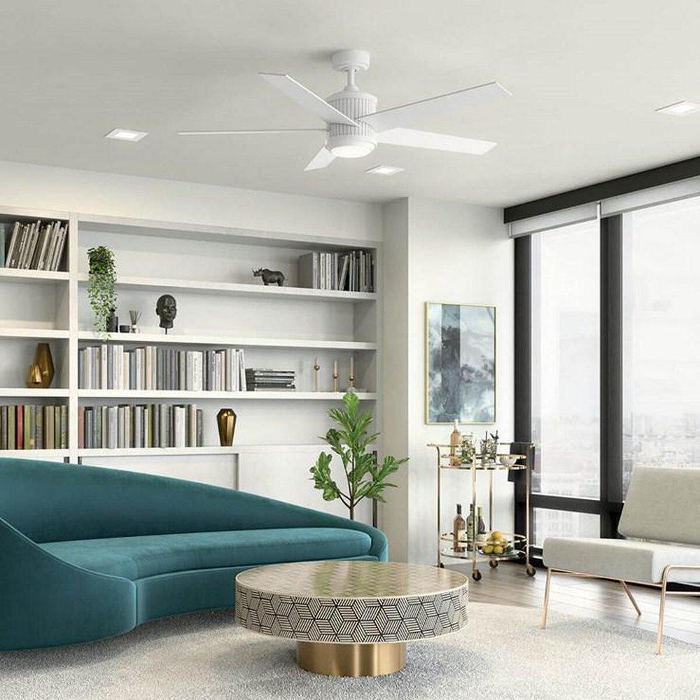 Kichler Lighting Matte White 56 in. 5-Blade Indoor Ceiling Fan 