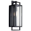 100W 1-Light 20-1/4 in. Black Outdoor Wall Sconce