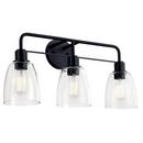 60W 3-Light Medium E-26 Vanity Fixture in Black