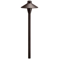 21in. Tall 12V Center Mount Path Light in Textured Architectural Bronze