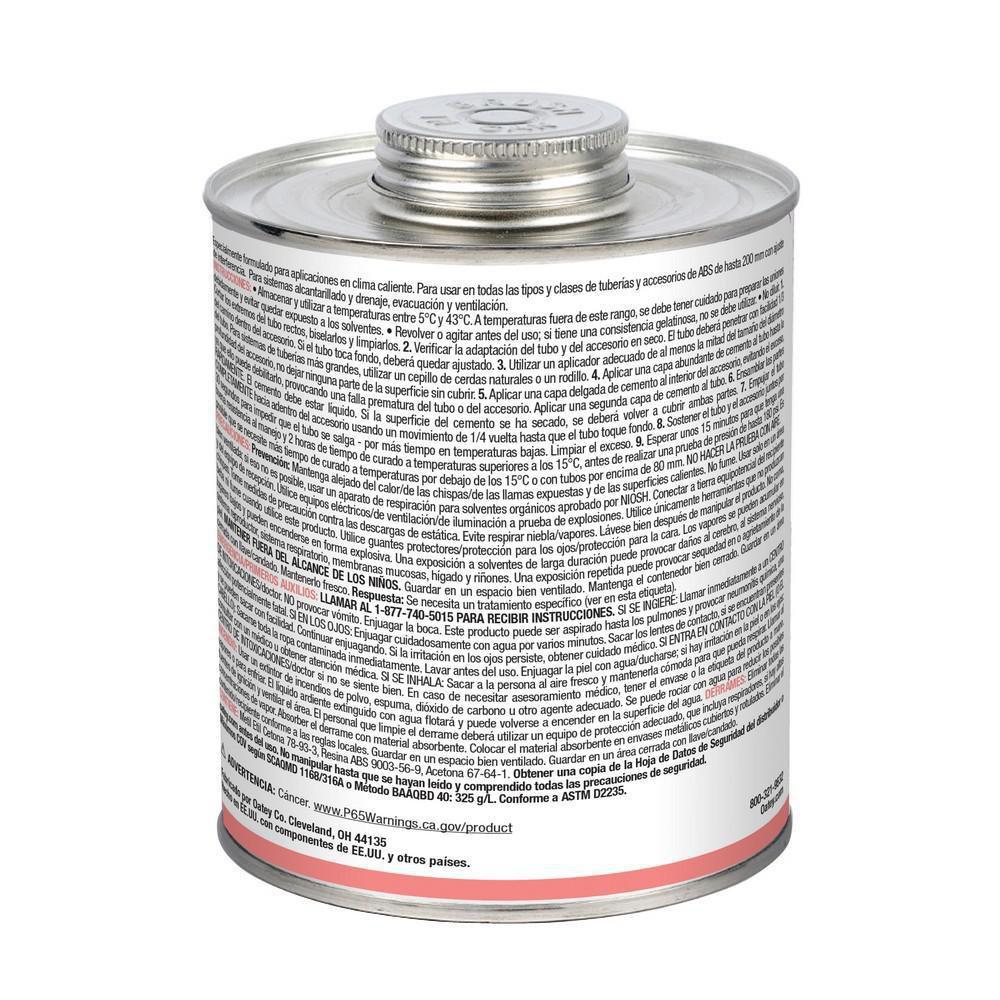 Oatey® Black Plastic Black Pipe Cement 