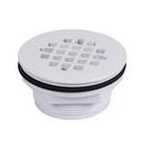 2 in. Threaded PVC White Shower Drain