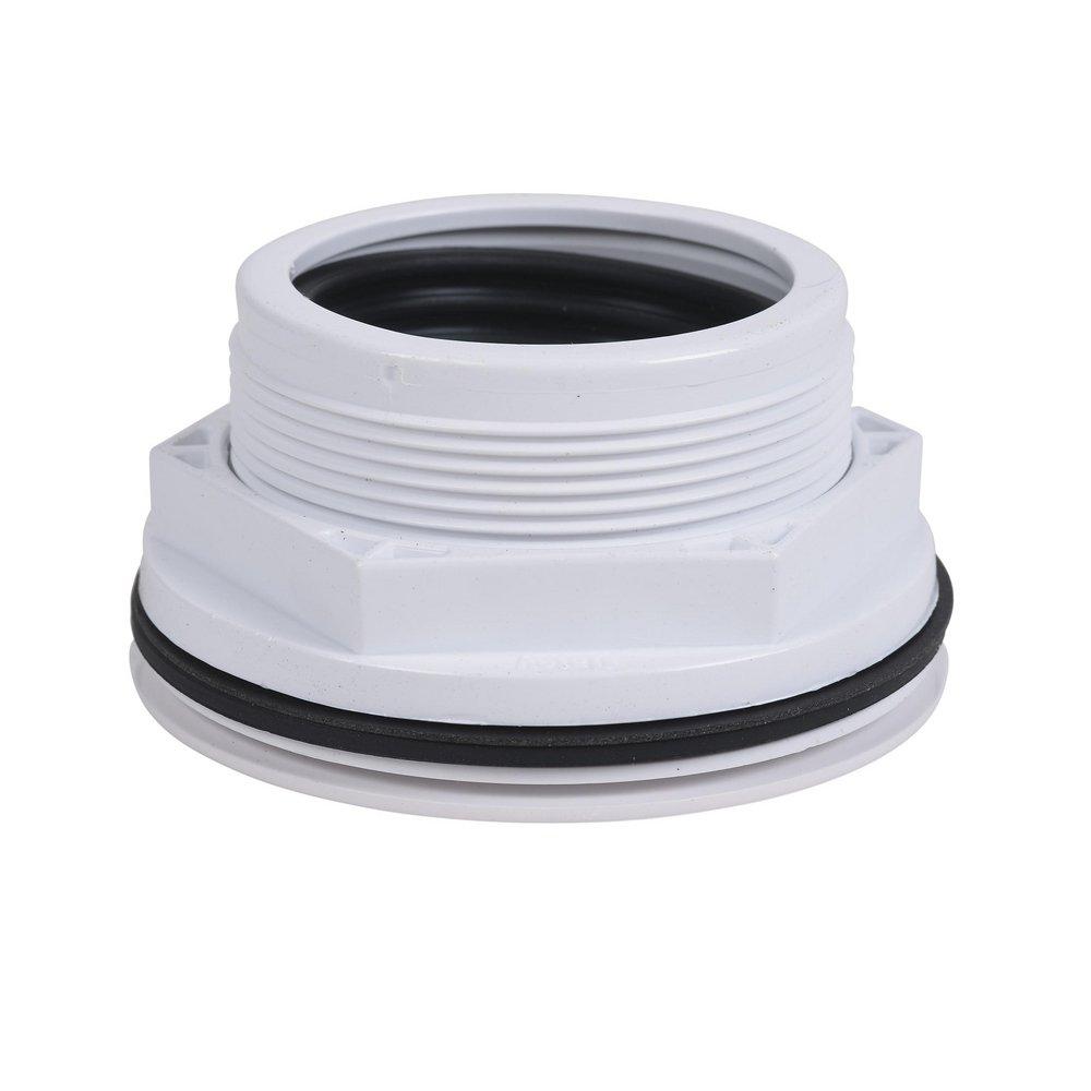 Oatey&reg; White 2 in. Threaded Plastic Shower Drain 