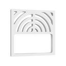 PROFLO&reg; White Top Floor Sink Steel Half Grate in White 