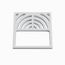 PROFLO&reg; White Top Floor Three-Quarters Steel Half Grate in White 