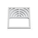 PROFLO&reg; White Top Floor Three-Quarters Steel Half Grate in White 