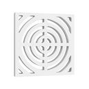 PROFLO&reg; White 9 x 9 in. Full Top Floor Sink Grate 