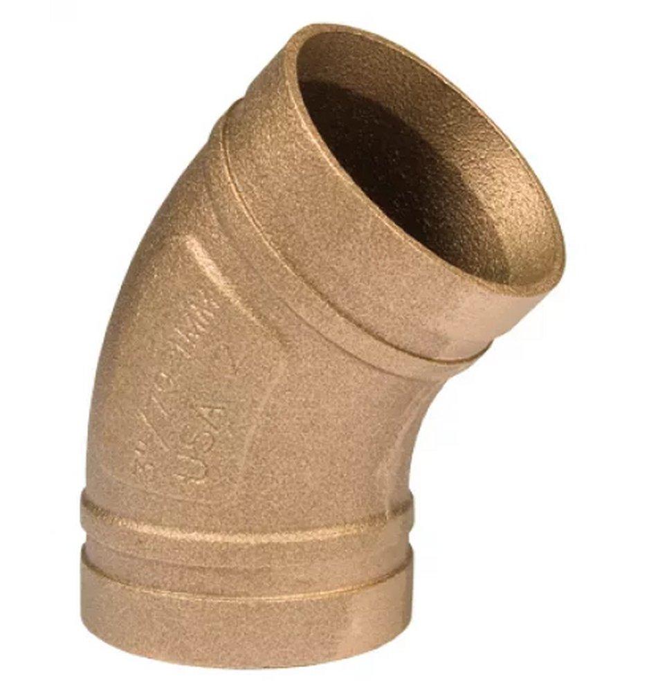 Gruvlok Grooved Copper 45° Elbow 