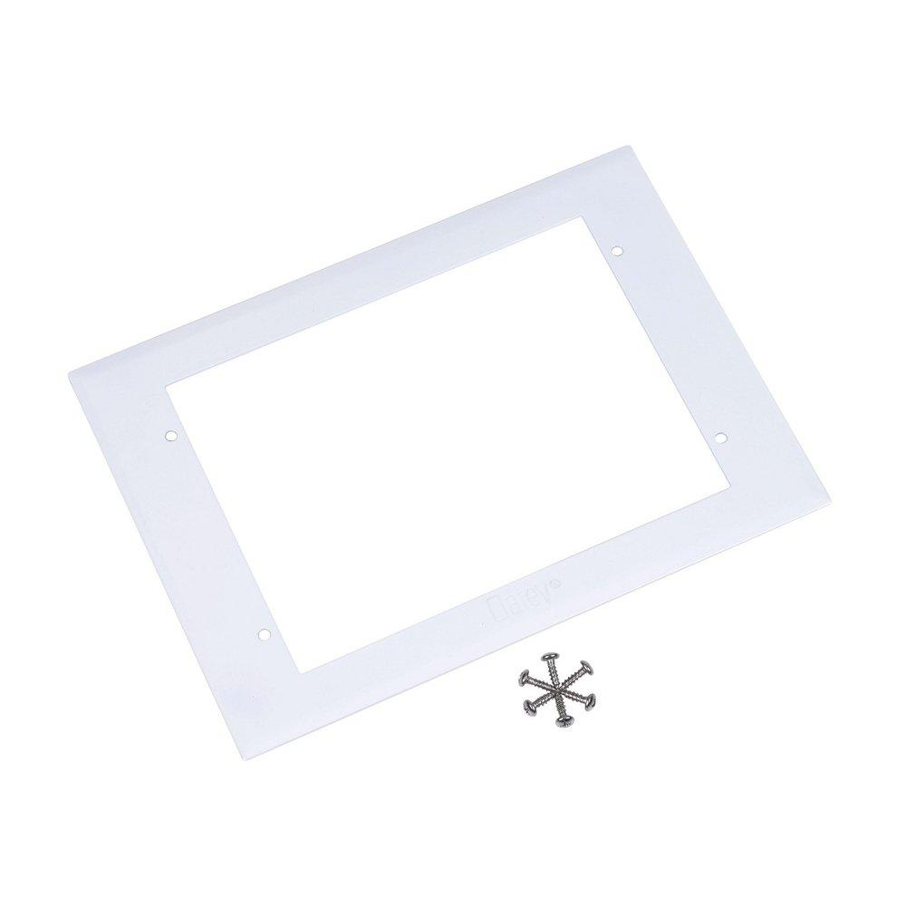 Oatey&reg; White Outlet Box Faceplate 