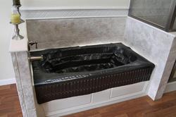 16 in. Oval in Rectangle Bathtub Protection